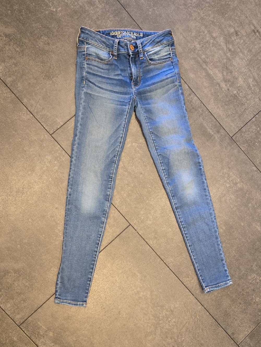 American Eagle Outfitters Super Stretch Skinny Jean Jeggings Like New 00